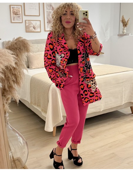 PANTALÓN FUXIA VESTIR