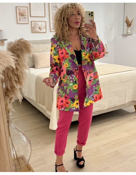 PANTALÓN FUXIA VESTIR