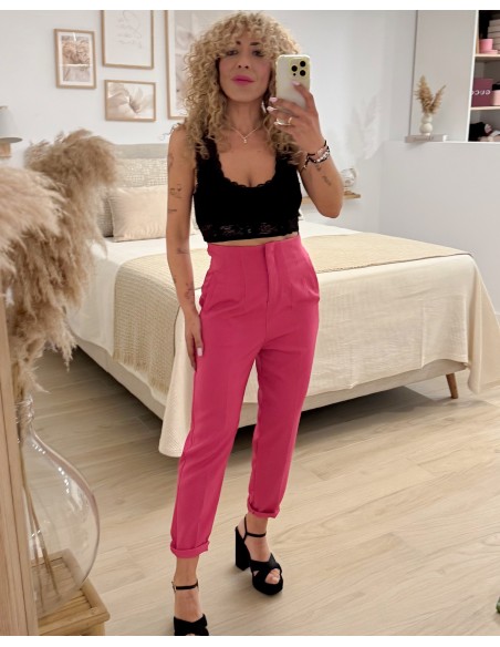 PANTALÓN FUXIA VESTIR