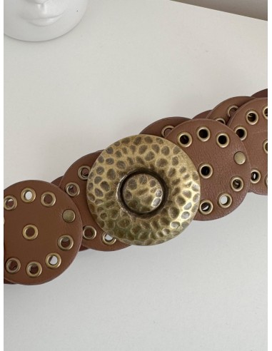 CINTURÓN CÍRCULO MARRÓN