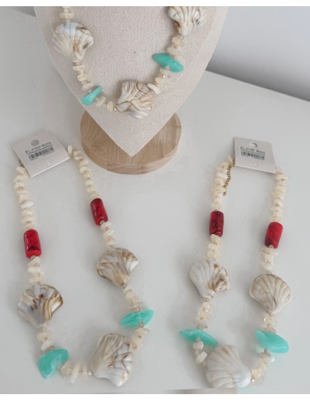 COLLAR COCHA ABALORIO