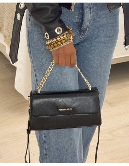 BOLSO MATERIAL NEGRO